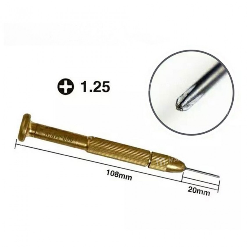 High-Precision Copper Handle Foxconn Special Screwdriver Wolve Pentalobe 0.8 Y 0.6 Convex cross 1.25