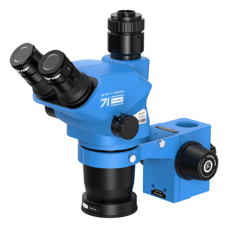 Forward FW-71Pro Max 6.7-45X Zoom Trinocular Stereo Microscope Head with Focusing Bracket & CTV Adapter & LED Light