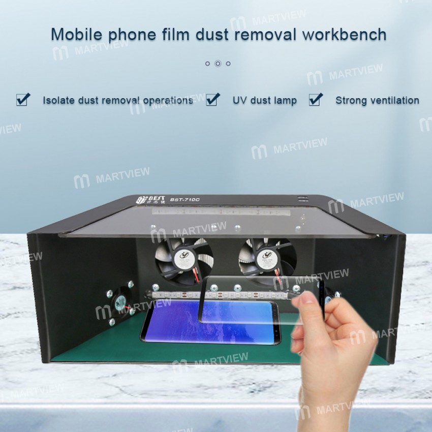 BST-710C Multifunction Mini Desktop Film Dust Removal Workbench for Mobile Phone LCD Repair