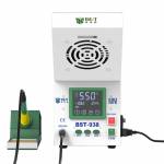 BEST BST-938 LED Electric Iron Smoking Instrument Smoke Purifier Soldering Station with Exhaust Fan