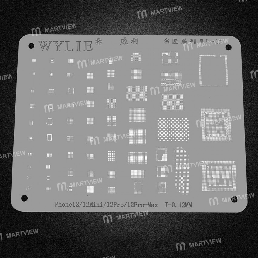 Wylie BGA Reballing Stencil for iPhone / iPad Motherboard Repair