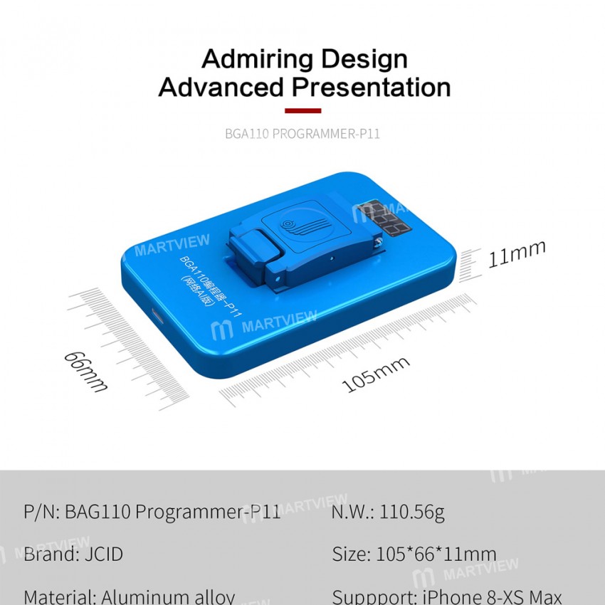 JC P11F 3in1 BGA110 PCIE Programmer for iPhone 8 / 8 Plus / X / XR / Xs / Xs Max / 11 / 11 Pro / 11