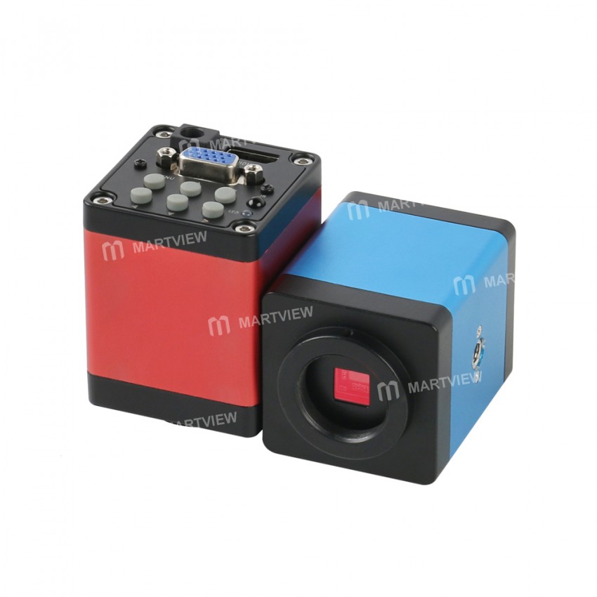 1080P 14MP HDMI VGA Digital Industrial Video Microscope Camera with 35mm Big Visual Fixed Focus Lens