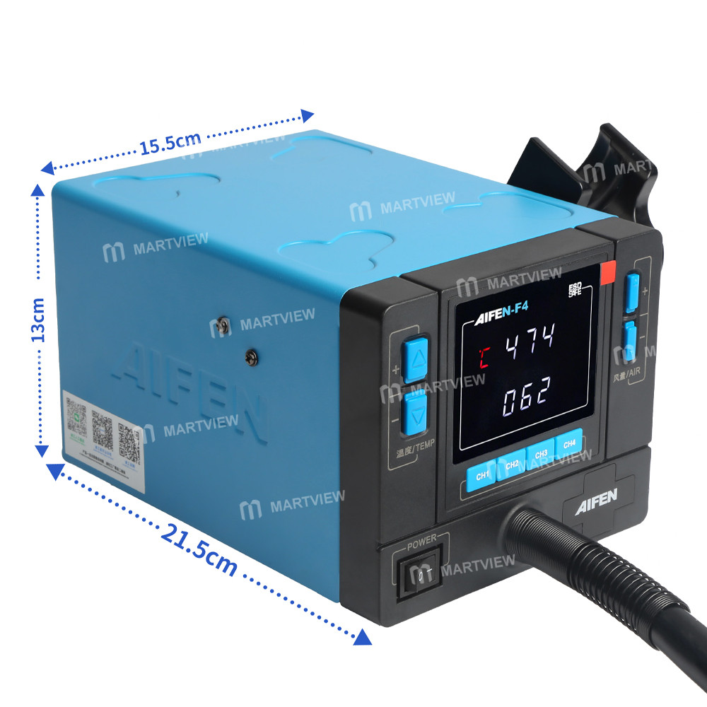 aifen f4-1000w-professional-digital-adjustable-temperature-hot-air-gun-desoldering-rework-station-6