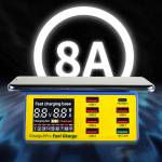 Mechanic iCharge 8 Pro 8-Port QC 3.0 Wireless Intelligent Fast Charging Station with LCD Display