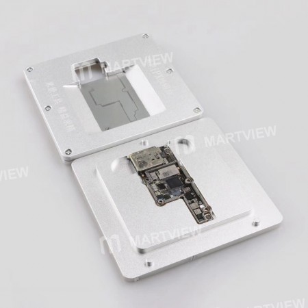 MiJing 2 in1 BGA Reballing Stencil Platform Jig Fixture Motherboard Fixure for iPhone X