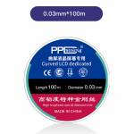 PPD High Toughness Nano Special Diamond Wire for Phone LCD / OLED Screen Cutting Separation