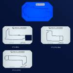 Mechanic iBGA 13 Pro 14-in-1 Motherboard Middle Frame Planting Tin Platform for iPhone X to 13 Pro M