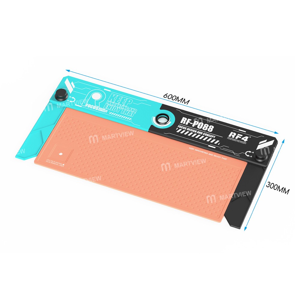 rf4 rf-po88-60x30cm-microscope-pcb-welding-repair-aluminum-alloy-base-with-silicone-mat-6