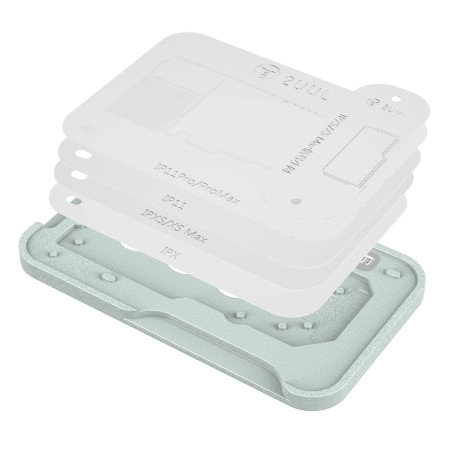 2uul BH41 Middle Layer BGA Reballing Stencil Platform Set for iPhone X / XS / XSM / 11 / 11P / 11PM