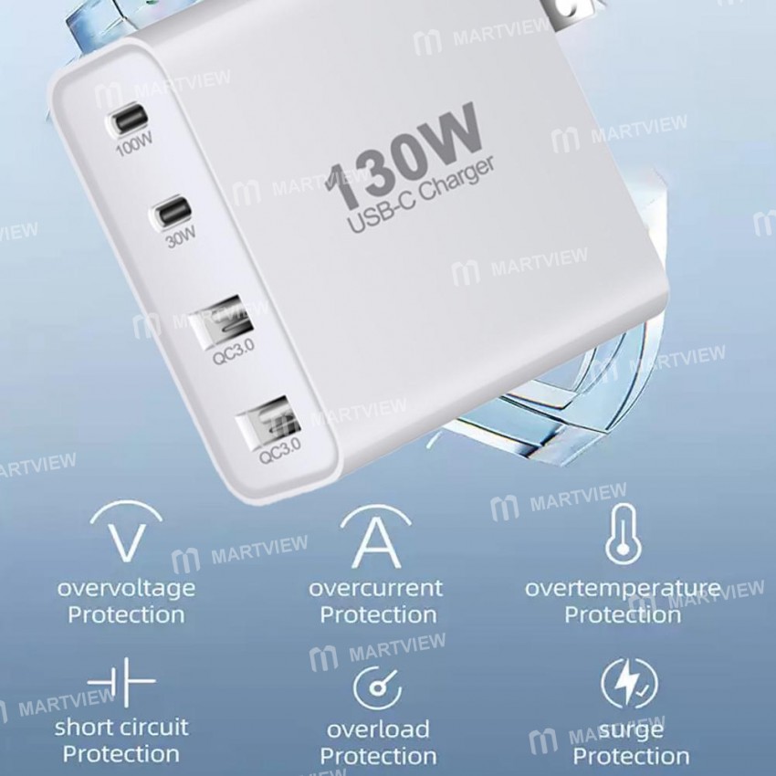 130w 4-ports-type-c-fast-charging-station-with-qc30-pd-charging-6