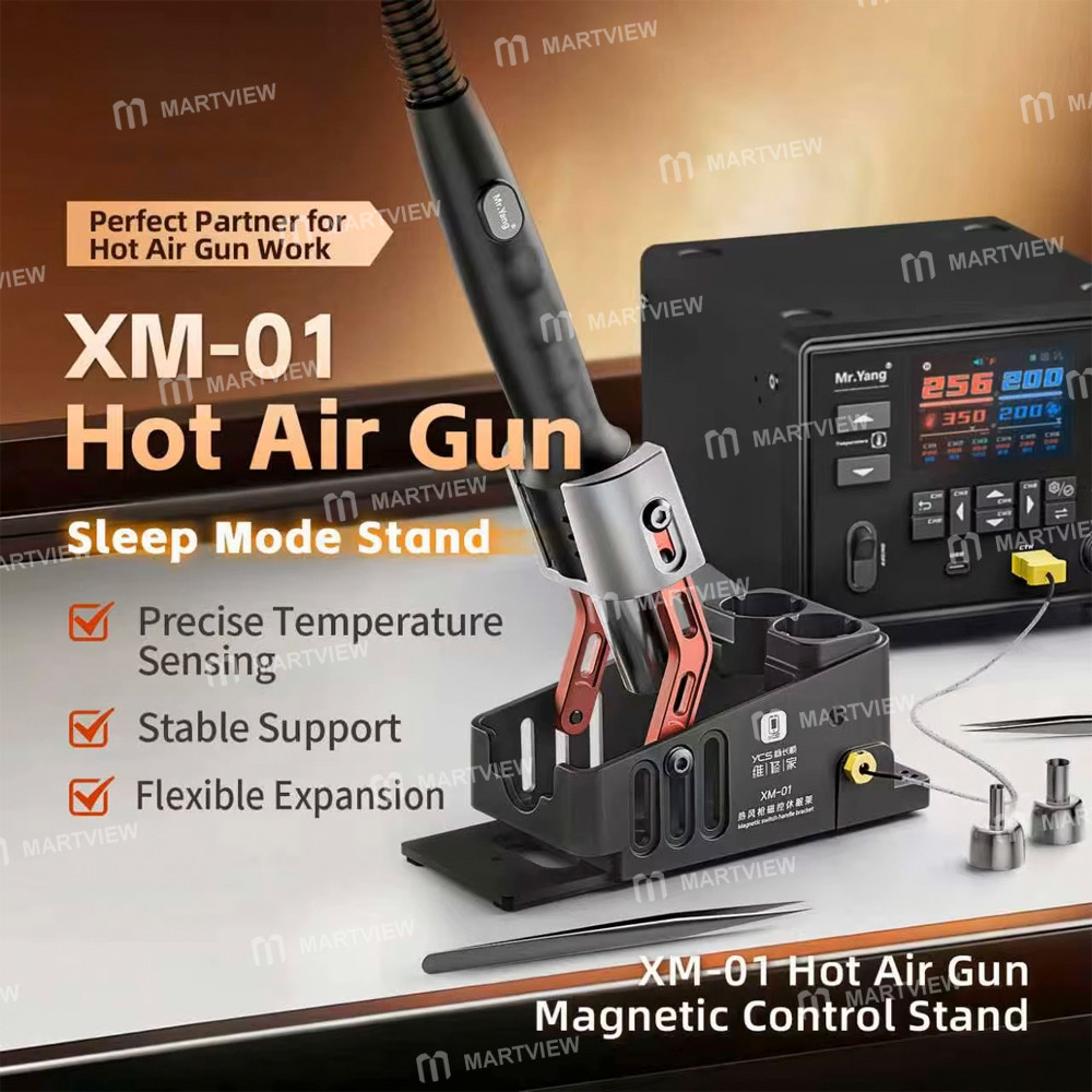 ycs xm-01-magnetic-hot-air-gun-stand-with-temperature-probe-for-pcb-smd-rework-repair-2