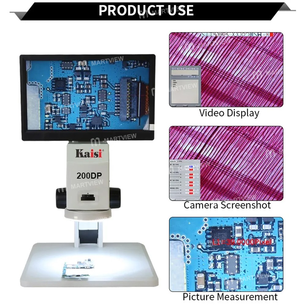 kaisi k-200dp-12-78x-video-microscope-with-116-inch-lcd-display-for-mobile-phone-repair-6
