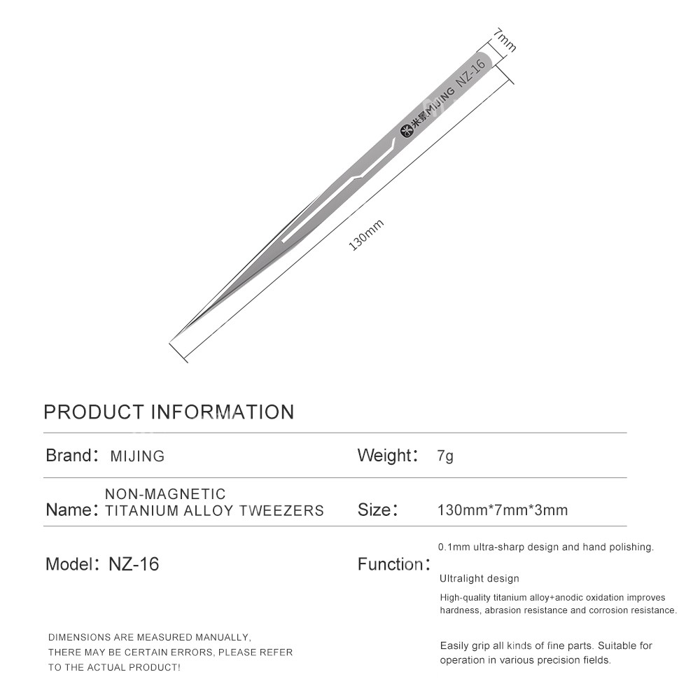 mijing nz-16-non-magnetic-ultralight-hand-polishing-01mm-ultra-sharp-titanium-alloy-tweezers-7