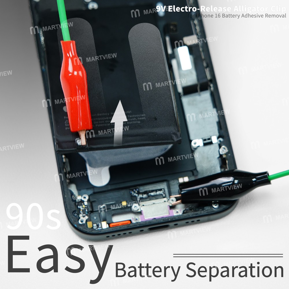 2uul pw03-9v-electro-release-alligator-clip-with-type-c-port-for-iphone-16-battery-adhesive-removal-