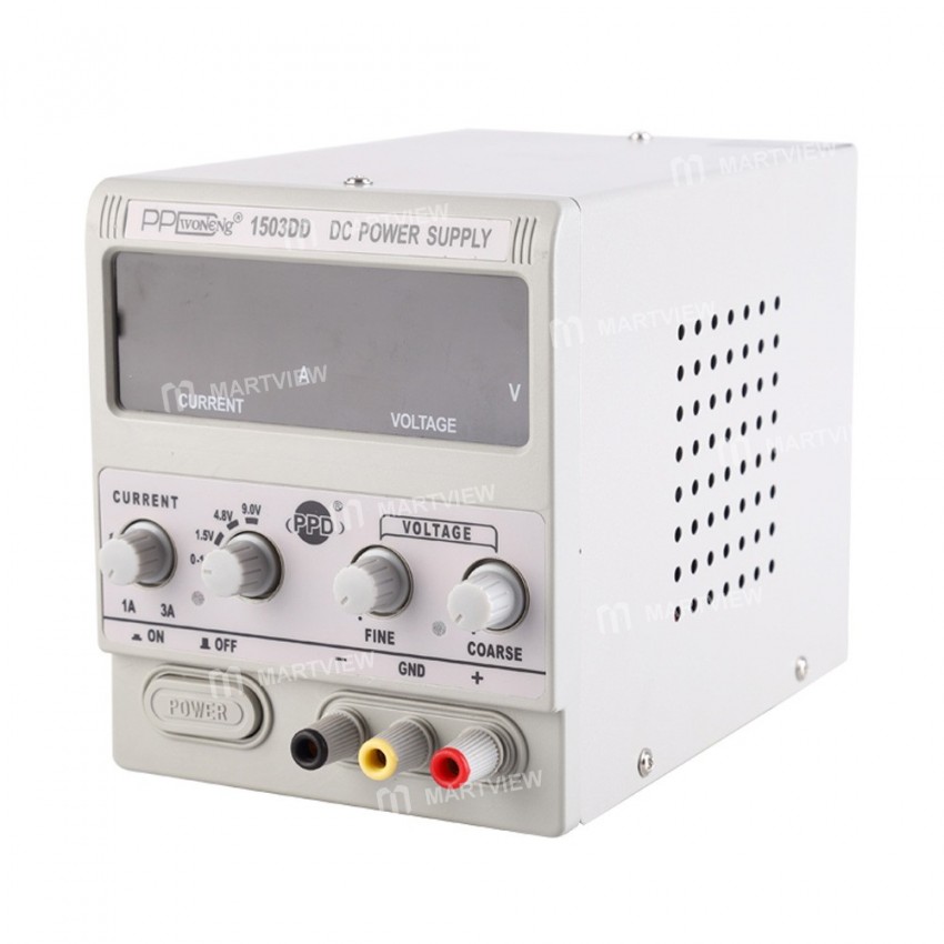 PPD 1503DD LED Digital Display Adjustable DC Power Supply 110V 220V 0-15V 0-3A for Mobile Phone Repa
