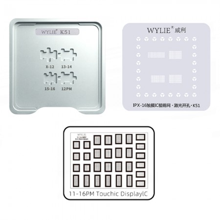 Wylie WL-K51 Touch Screen IC Soldering Magnetic Tinning Platform for iPhone X-16PM