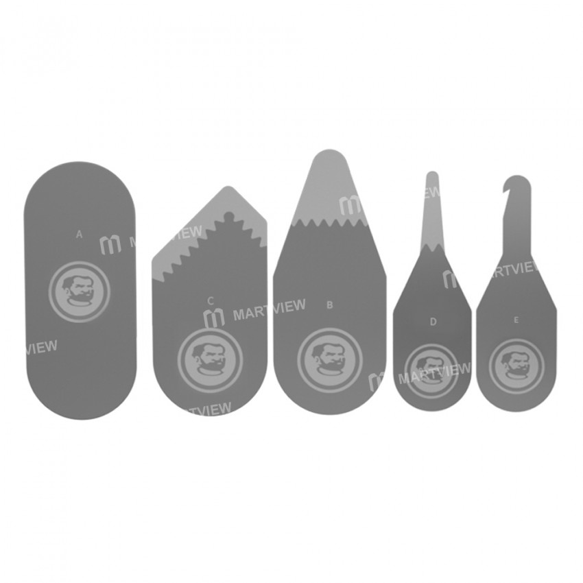 Mechanic S5 Stainless Steel Phone Opening Tool Kit for Back Cover / Screen / Battery Disassemble
