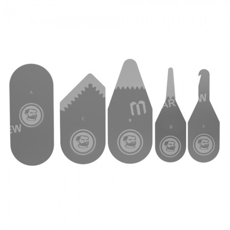 Mechanic S5 Stainless Steel Phone Opening Tool Kit for Back Cover / Screen / Battery Disassemble