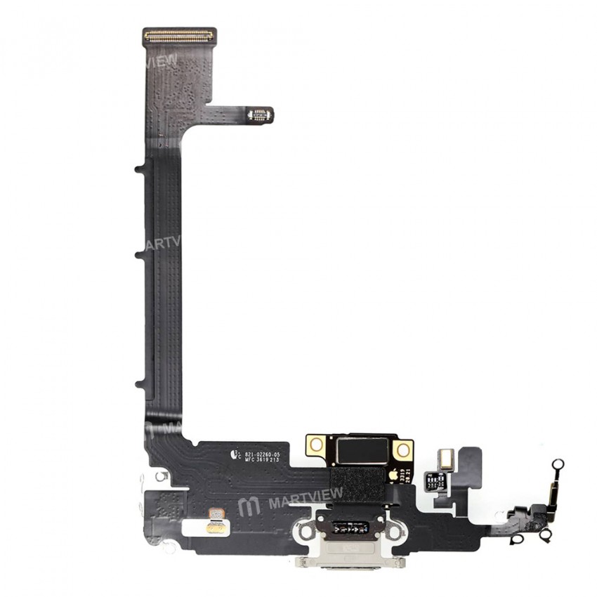 Replacement Charging Connector Assembly for iPhone 11 Pro Max - Silver