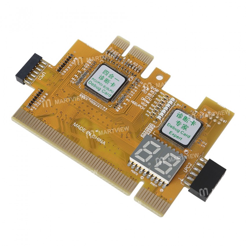 PCI / PCI-E / 2LPC Multi-function 4-in-1 Desktop Computer Fault Test and Diagnosis Card