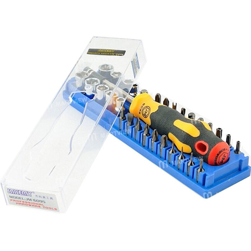 JAKEMY JM-6095 (31 in 1) Household Tool Set with Screwdriver Bits and Sockets