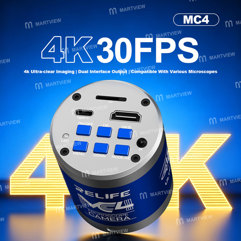 relife mc4-8-megapixel-dual-interface-output-4k-ultra-hd-camera-compatible-with-various-microscopes-