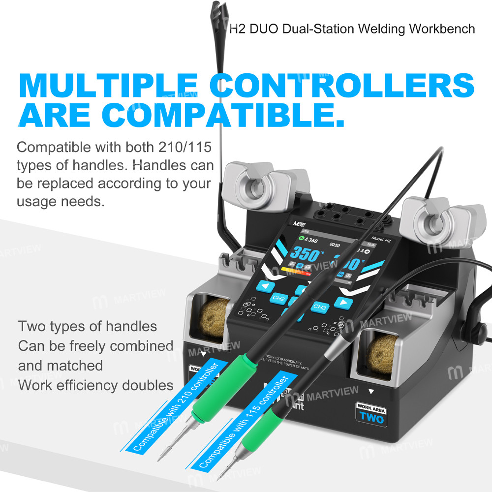 maant h2-duo-200w-intelligent-dual-handle-soldering-station-compatible-with-c115-c210-c245-9
