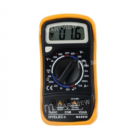 HYELEC MAS830 Professional Multifunction Mini Digital Multimeter/Buzzer Multimetro LCR Meter Ammeter