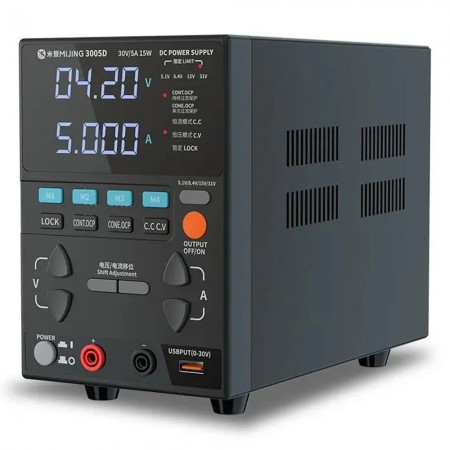 Mijing 3005D 31V / 5A Multifunctional High Precision Adjustable DC Stabilized Power Supply