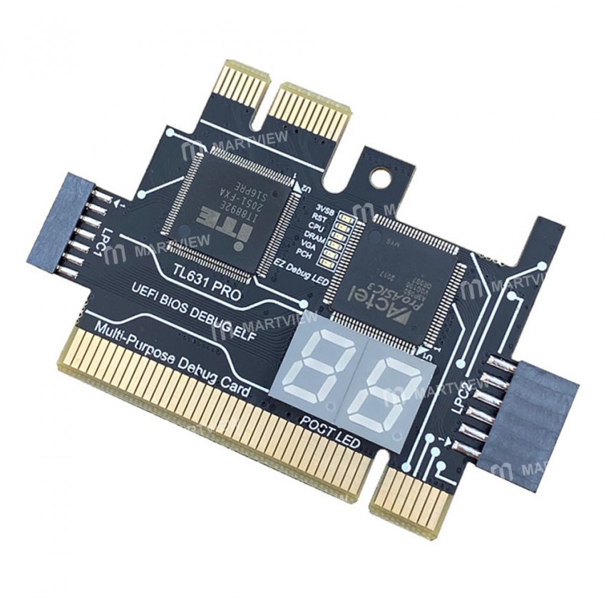 TL631 Pro Motherboard PCI / PCI-E / Mini PCI-E / LPC PC Analyzer Diagnostic Card for Laptop Desktop