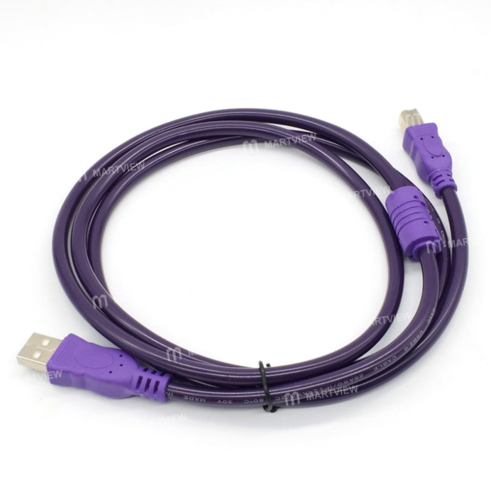 various sizes-purple-usb-20-to-square-ended-printer-cable-with-ferrite-ring-3
