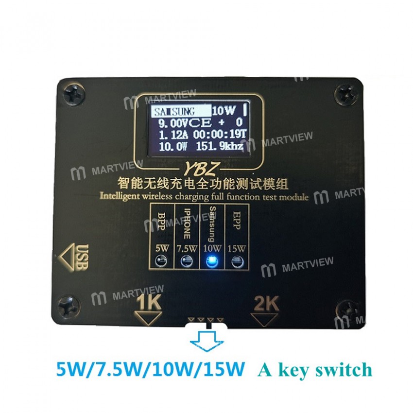 Intelligent Wireless Charging Full-function Test Module 5 / 7.5 / 10 / 15W Aging Test Rack