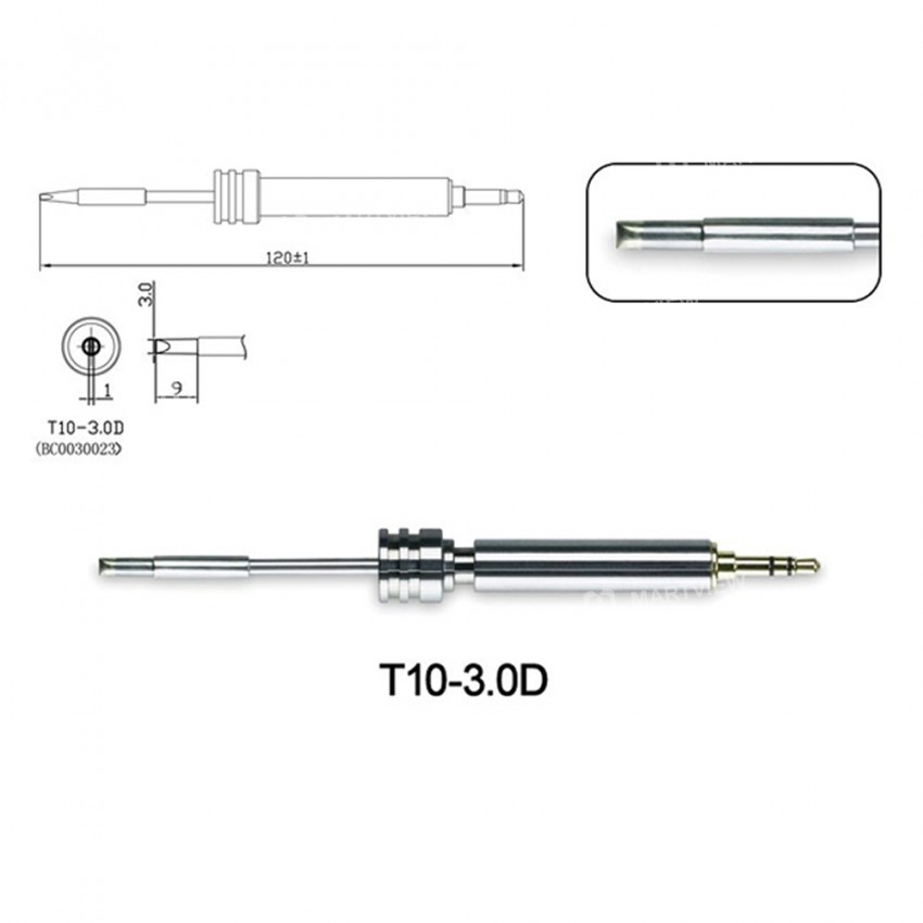 Atten T10 Series All-in-one Soldering Iron Tips for Atten GT-2010 USB Soldering Pen
