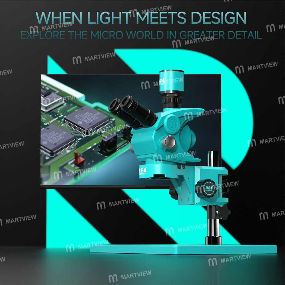 rf4 spx-a6-62x-60x-trinocular-zoom-stereo-microscope-with-rf-a6-2-in-1-integrated-light-source-brack