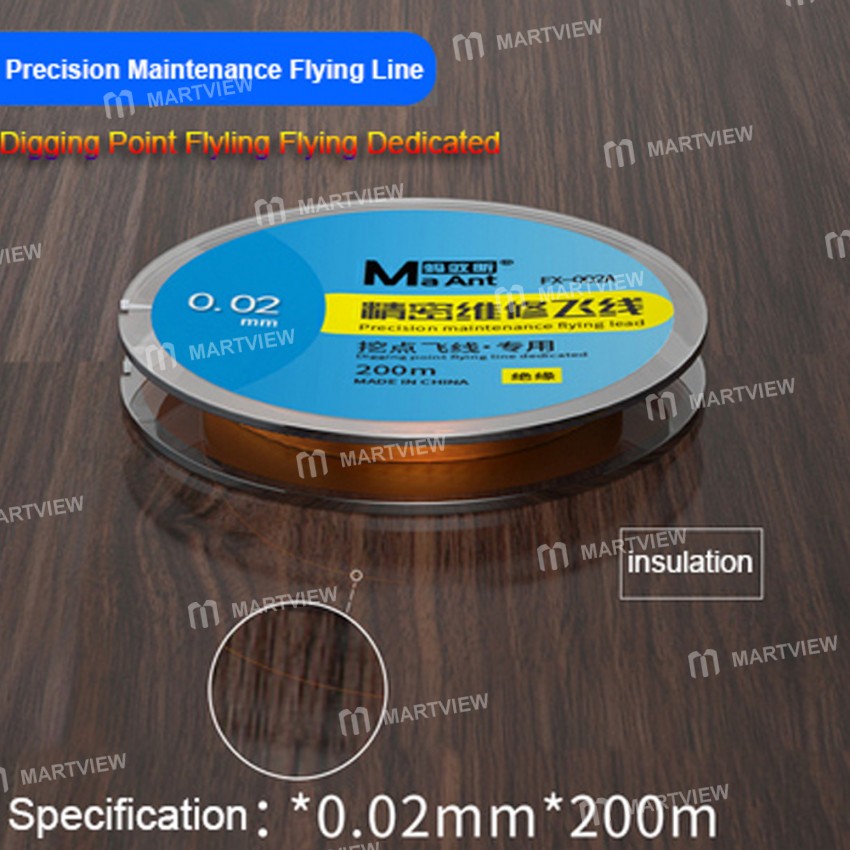 MaAnt 200M Superfine Silver No Breakpoint Flying Line for Phone Motherboard PCB Chip Welding Repair