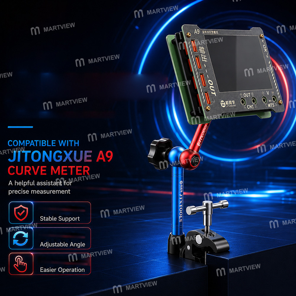 jtx x2-multifunctional-360-rotation-magic-hand-universal-bracket-for-curve-ammeter-cameras-macro-len