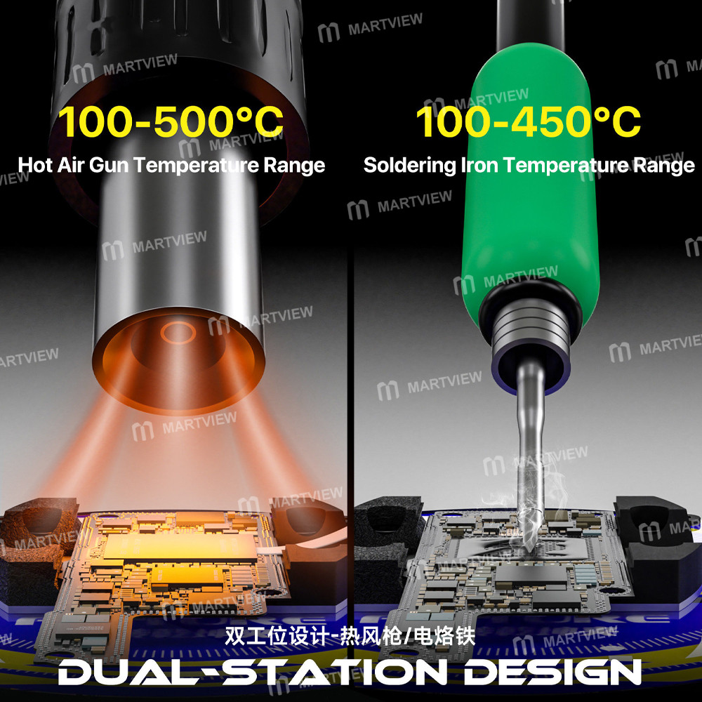 mechanic airnova-max-1200w-dual-station-intelligent-control-hot-air-soldering-iron-rework-station-5