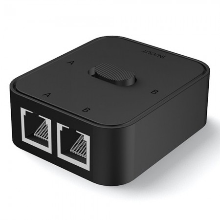 Dual Ports RJ45 Gigabit Network Switcher No Driver Required