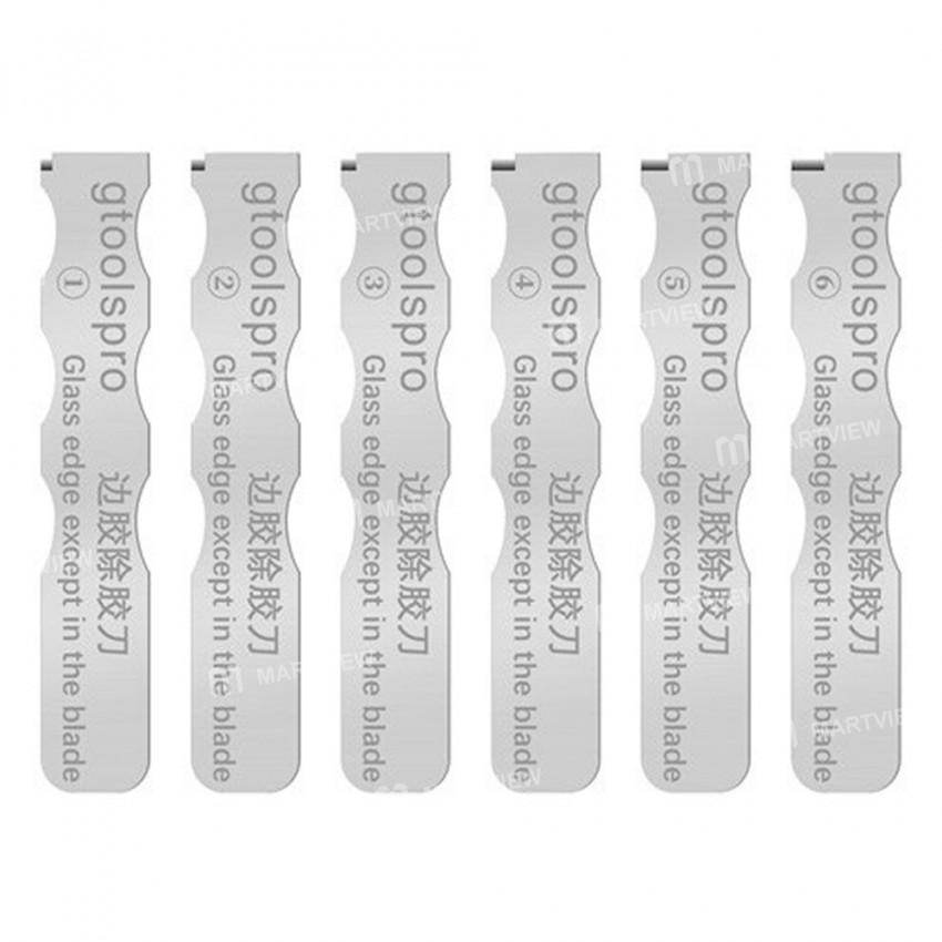 Gtoolspro Screen Edge Middle Frame Glue Removal Blade Set for iPhone Samsung Huawei Xiaomi