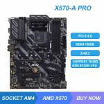 MSI PRO X570-A Pro Computer Motherboard Supports CPU5800X / 5600X / 5900X / 3700X (AMD X570 / Socket