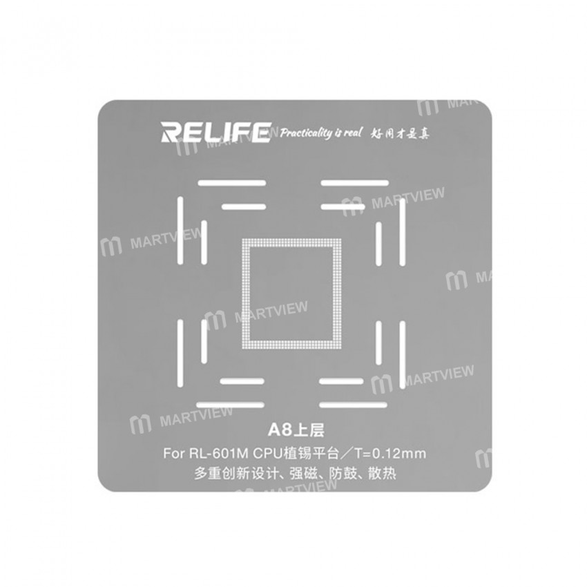 Relife RL-601M CPU Positioning Tin Planting Kit for iPhone A8 - A14