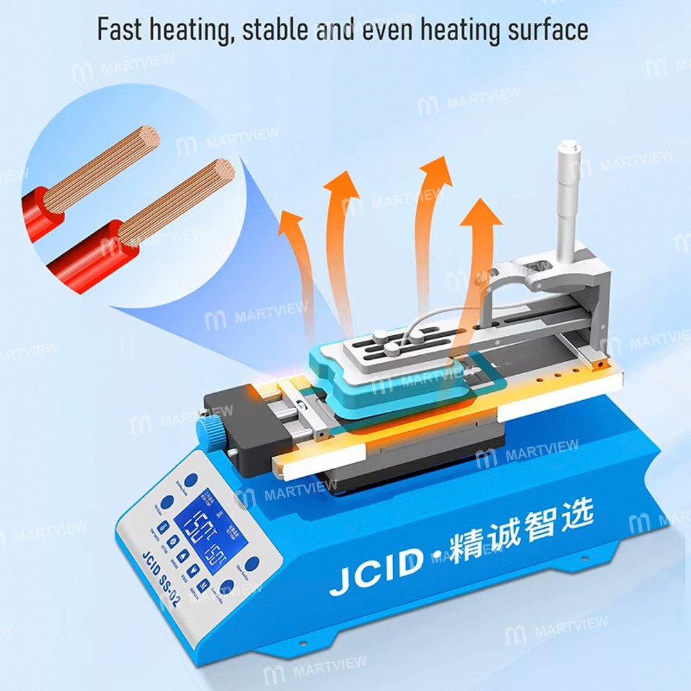 jcid ss-02-360-rotating-multi-functional-mobile-phone-screen-heating-separator-built-in-dual-pumps-7