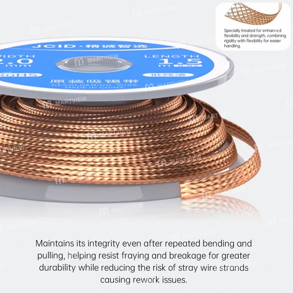 jcid multiple-sizes-low-residue-original-desoldering-wire--5pcs-13