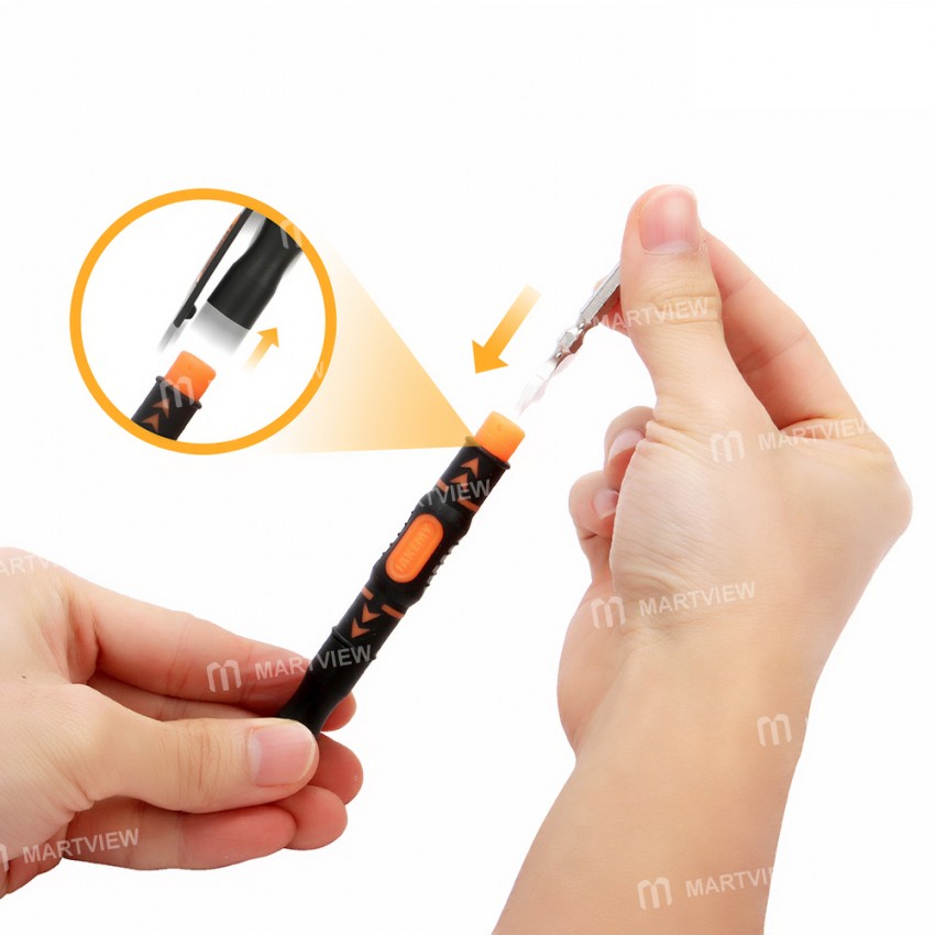 Jakemy JM-8155 3-in-1 Portable Detachable Double-head Bits Screwdriver Set