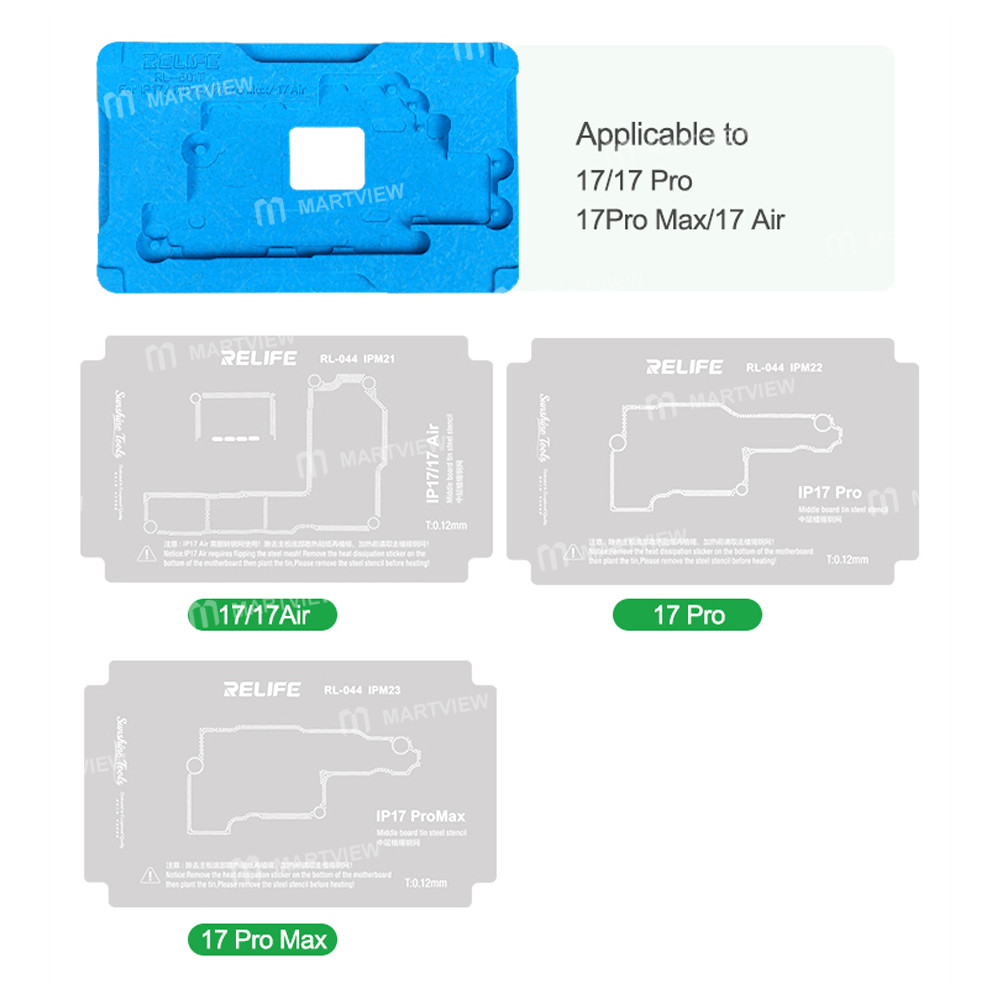 relife rl-601t-31-in-1-middle-layer-tin-planting-bga-reballing-platform-set-for-iphone-x-to-17pro-ma