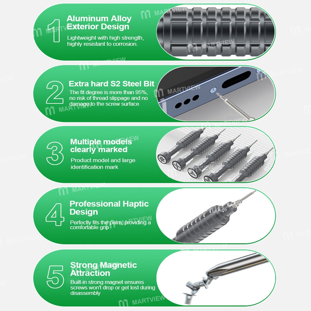 relife rl-730a-5-in-1-steel-cannon-king-classic-series-aluminum-alloy-screwdriver-set-7