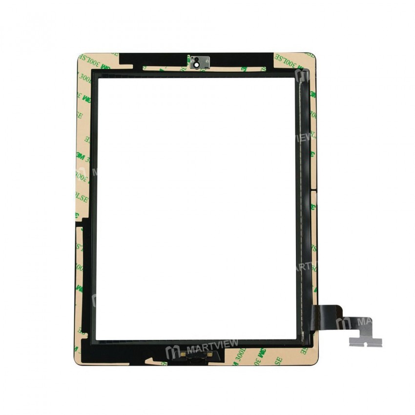 Replacement touch screen glass digitizer home button for iPad 2 a1395 a1397 a1396 black