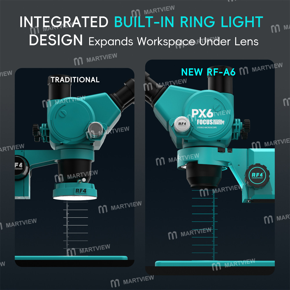 rf4 rf-a6-2-in-1-microscope-focusing-stand-with-integrated-ring-led-light-for-stereo-microscopes-7