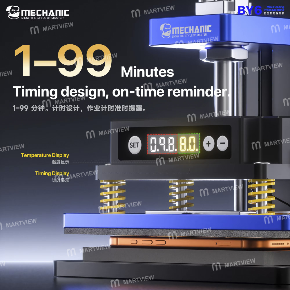 mechanic by6-mini-heating-press-machine-for-mobile-screen-lamination-with-timer-function-5
